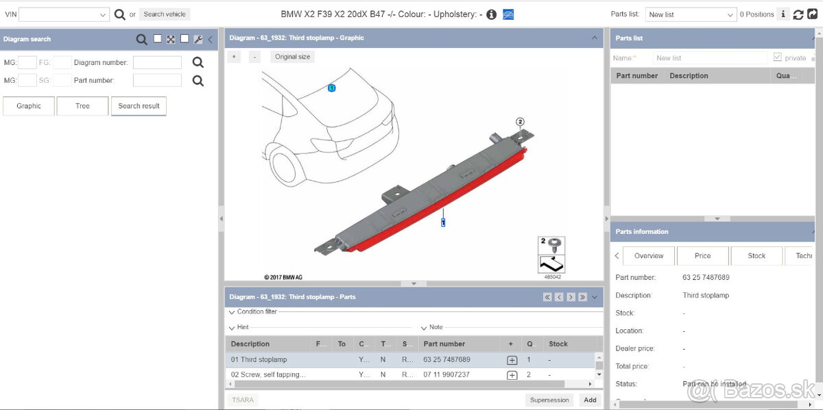 tretie brzdové svetlo na BMW X2 - 10