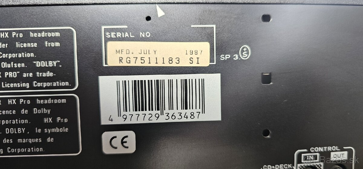 PIONEER cassette double deck CT-W606DR Magnetofón - 10