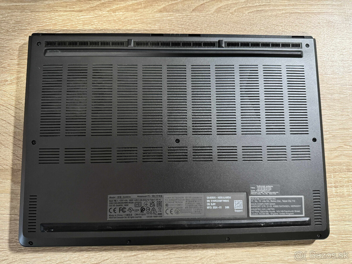 Asus ROG Zephyrus G14 R7/4050/32GB/2TB - 10