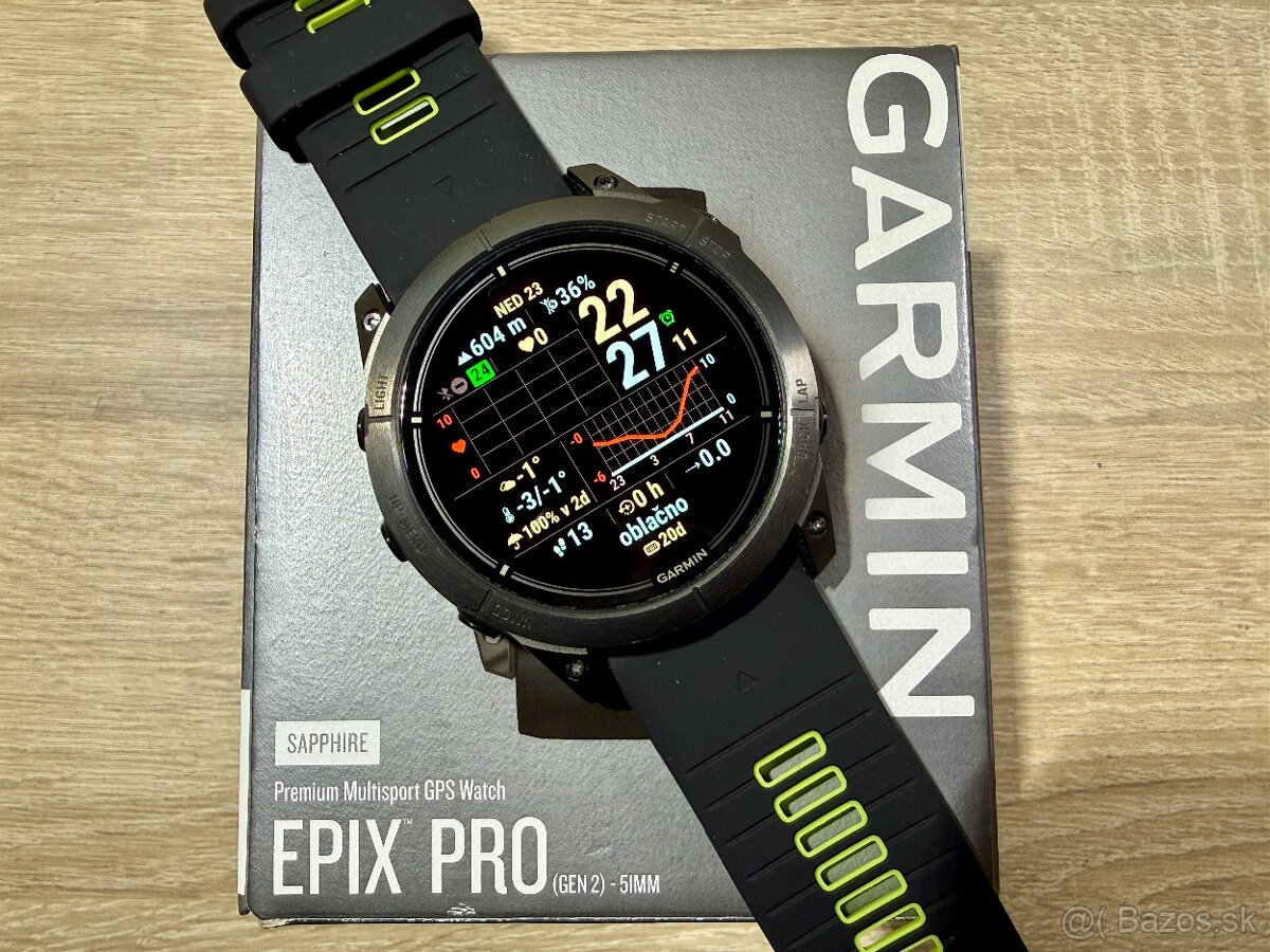 Predam Garmin epix Pro (Gen 2) Sapphire - 51 mm - Titan - 10