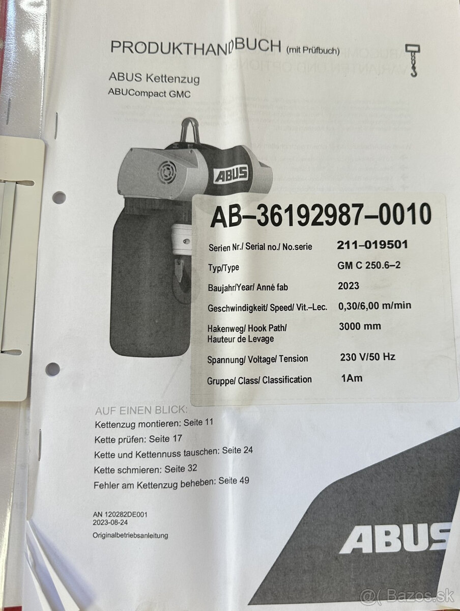 Jeřáb otočný VETTER s ABUS 250 kg - 10