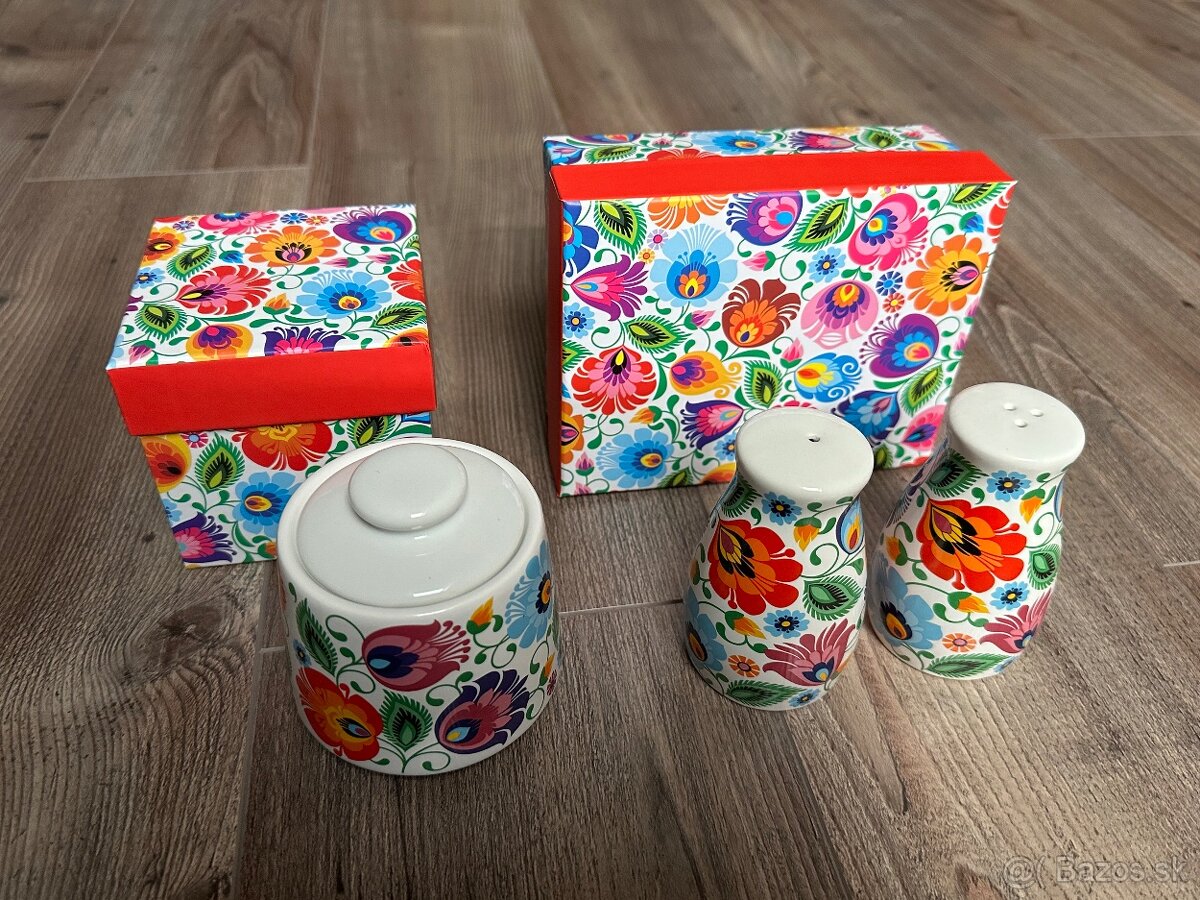 Porcelánová súprava s ľudovým motívom - 10