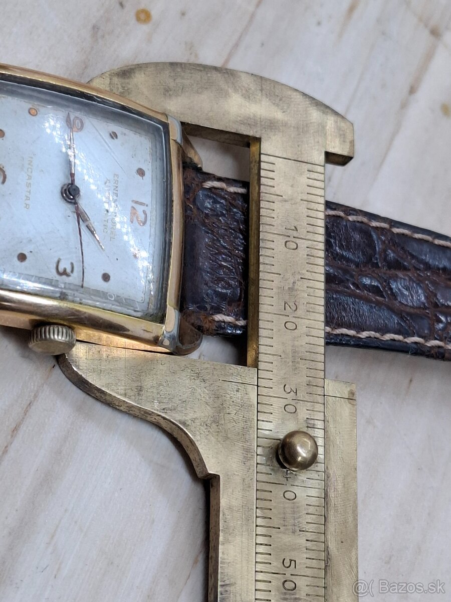 Predám funkčné náramkové hodinky ERNEST BOREL Automatic Swis - 10