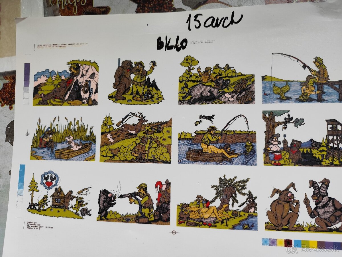 Predam Vypaľovacie nalepky na sklo, porcelán,200C - 10