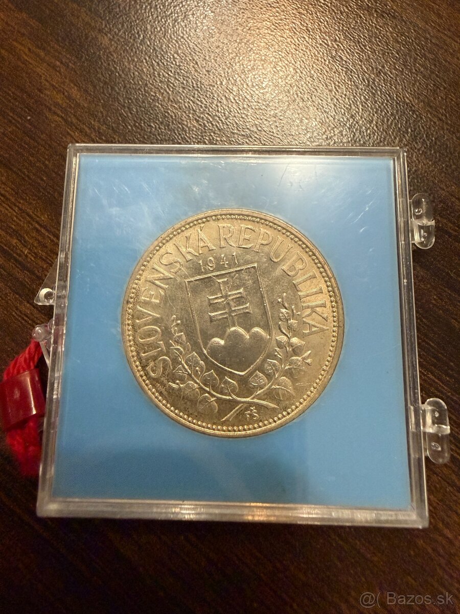 strieborne mince prof - 10