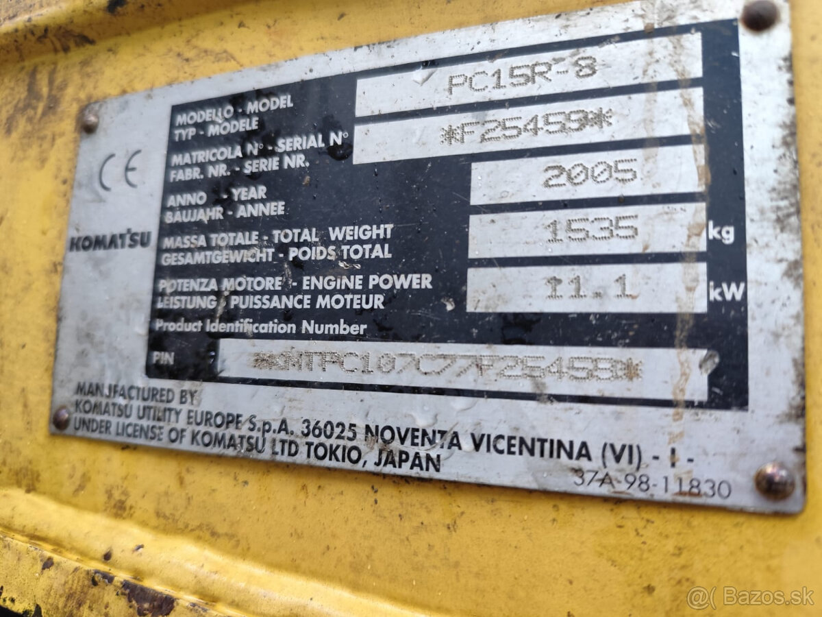 Mini bager Komatsu PC16 - 10