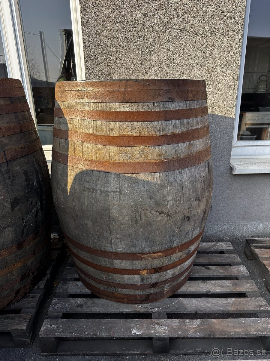 VELKÉ/MALÉ DŘEVĚNÉ DUBOVÉ SUDY NA DEŠŤOVOU VODU - 10