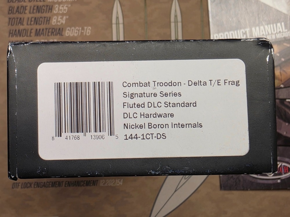 Microtech Combat Troodon Delta Frag Shadow Tanto - 10