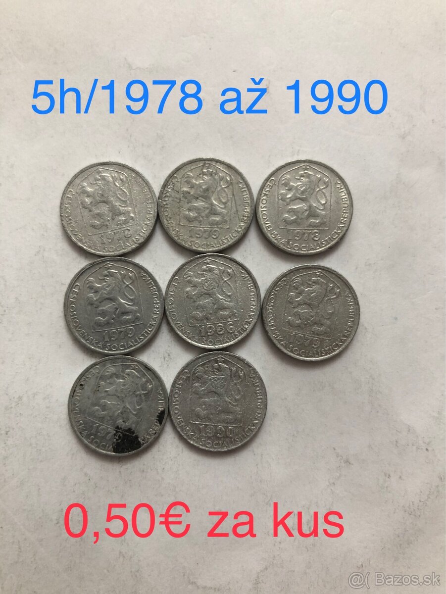 Mince (5kčs/50h/5h/10h) - 10