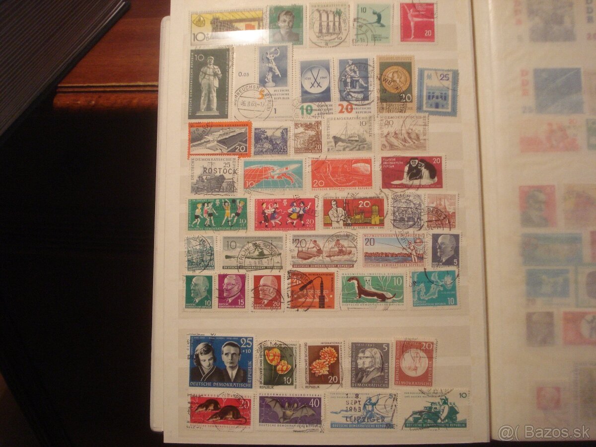 16 stranový album A4 + 600 rôznych známok NDR - 10