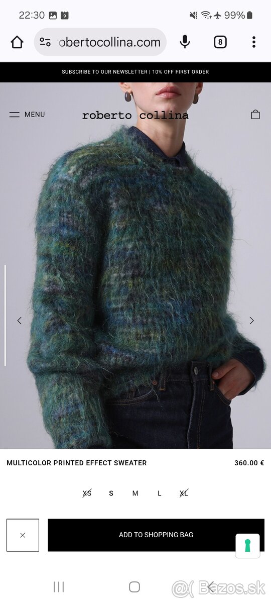 Luxusný sveter Roberto Collina - 10