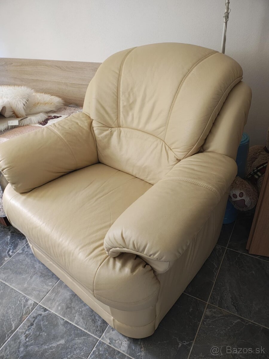 Kozena sedacka v tvare U (sedacia suprava, kozeny gauc) - 10