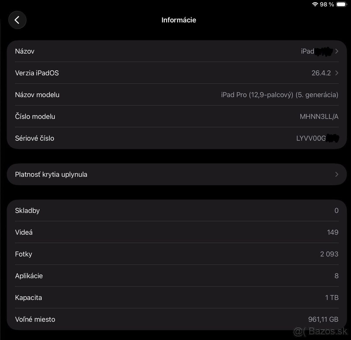 Apple iPad Pro 12,9” M1 1TB + Pencil 2. gen. - 10