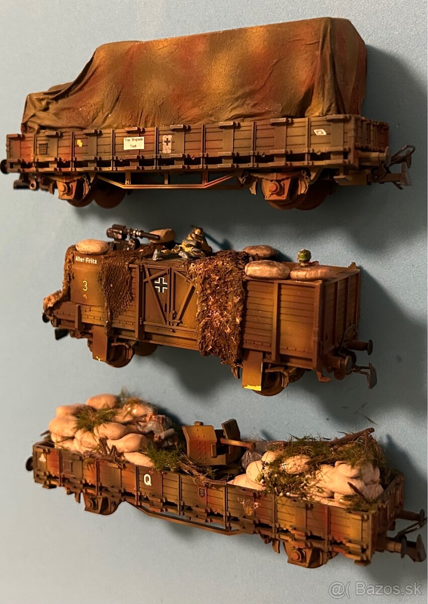 Predaj troch vojenských vagónov 1:87 - 10