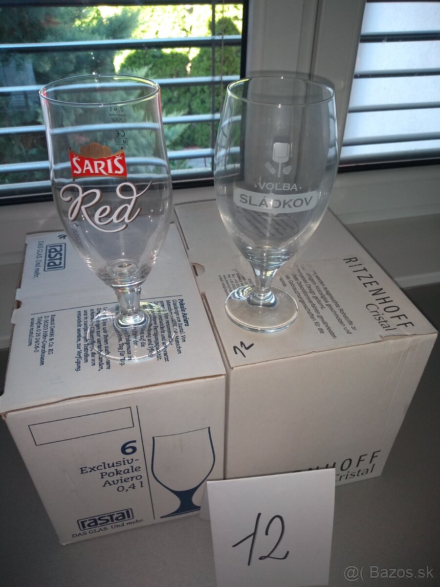 Pivné sklo nové nepoužité - 10