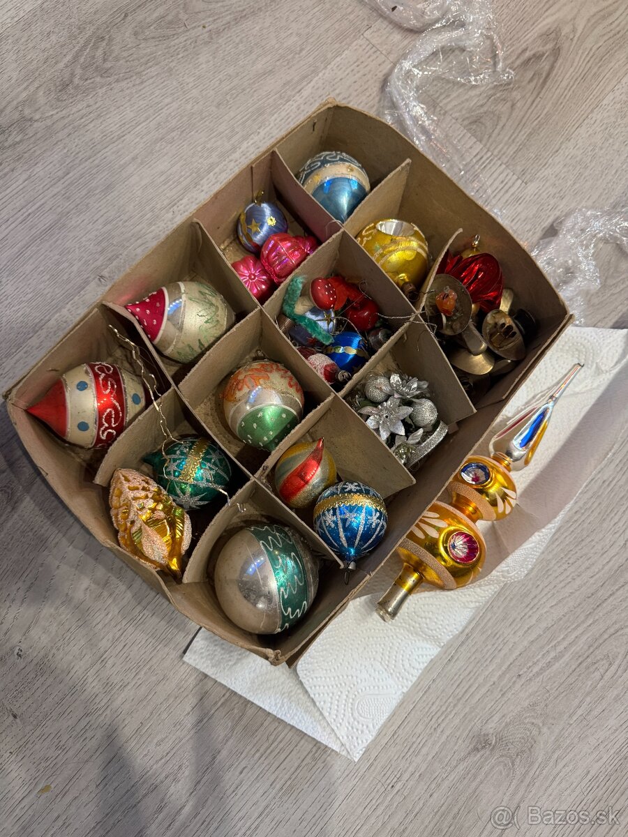 Predám retro sklenené vianočné ozdoby - 10