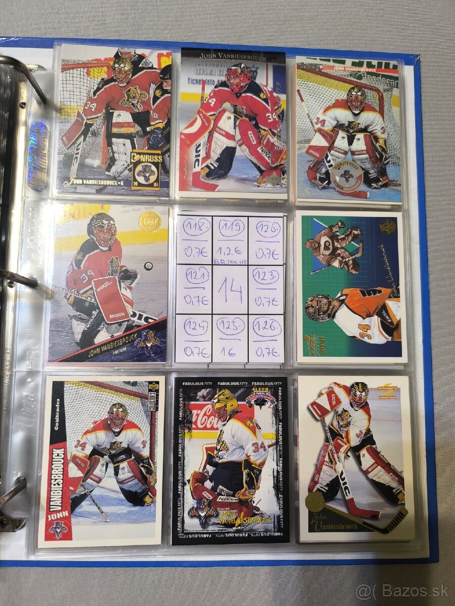 Hokejové kartičky - John Vanbiesbrouck 1 - 10