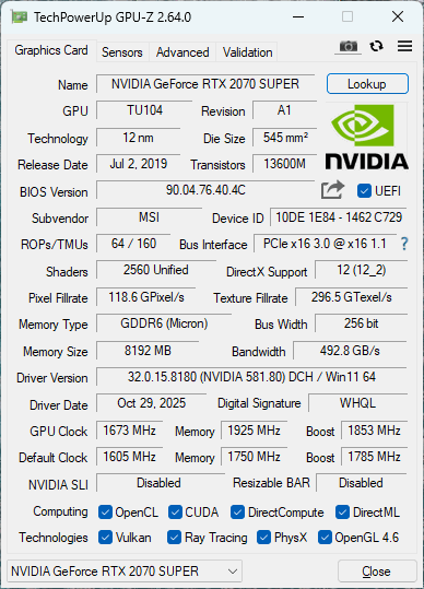 RYZEN 5 3600/ RTX 2070 SUPER/ 32GB DDR4/ NVME+HDD/ 700W - 10