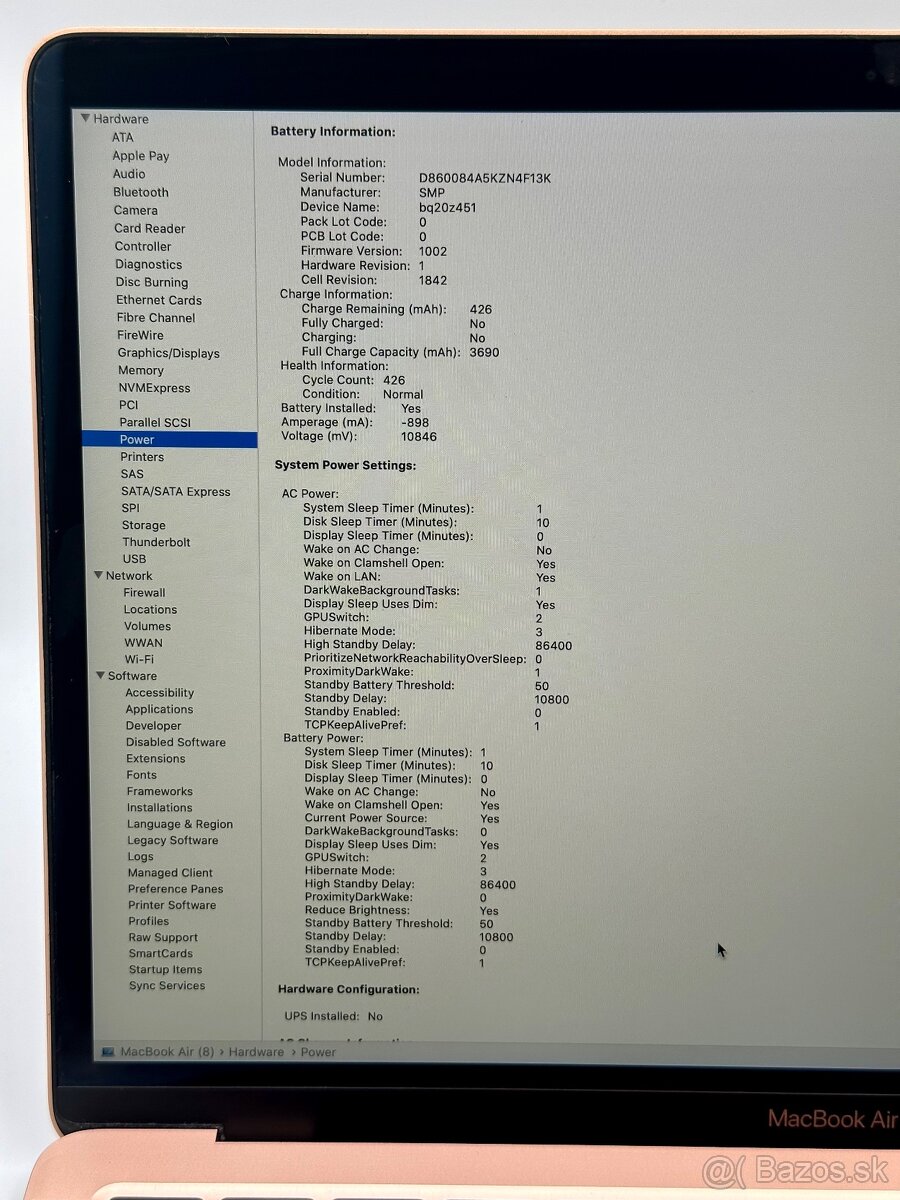 Macbook air 13,3" i5 512gb Gold 2020 / Záruka 12 mes. - 10