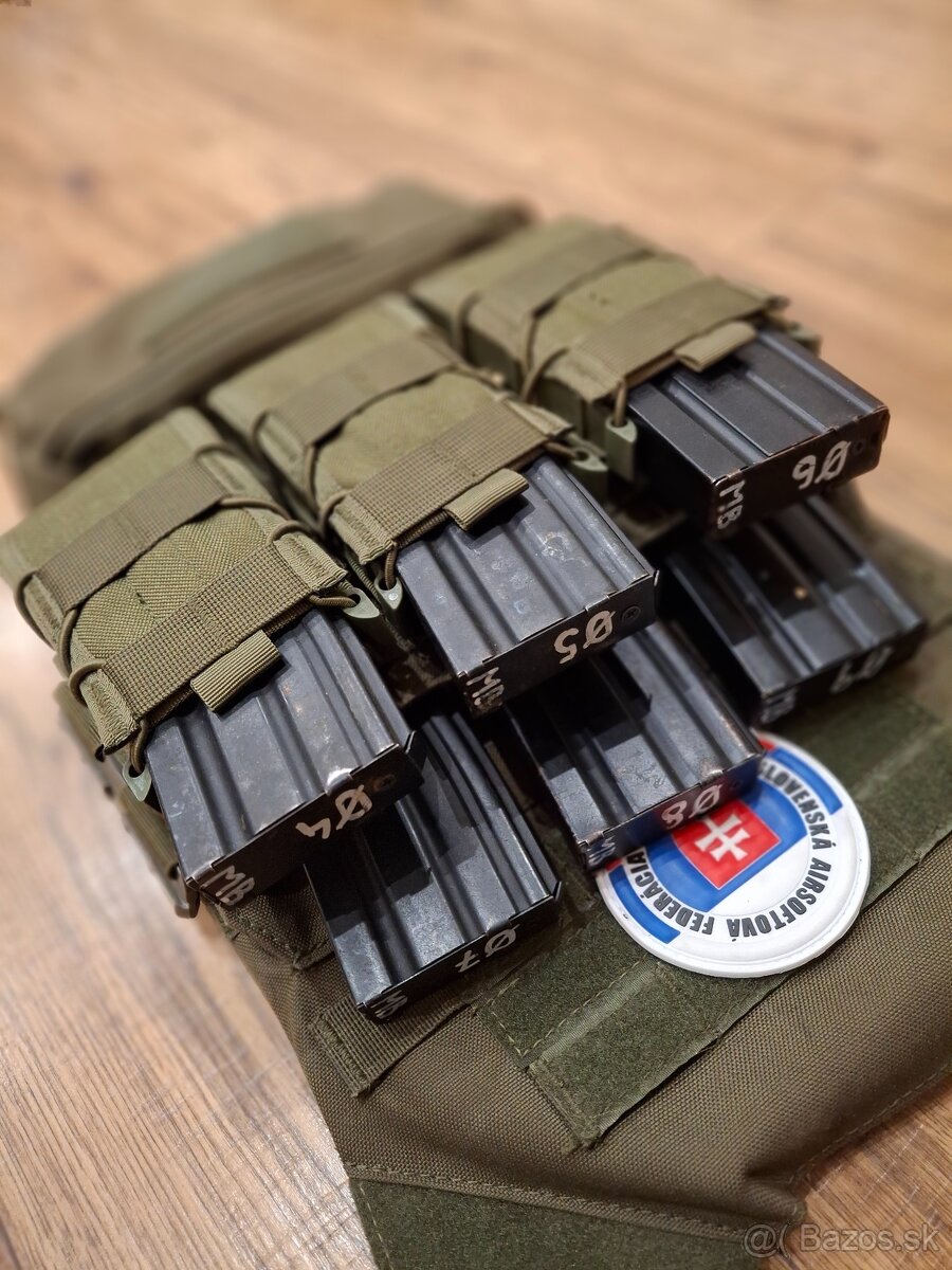 Vesta / Nosič plátov 8Fields zelená, plne vybavená - 10