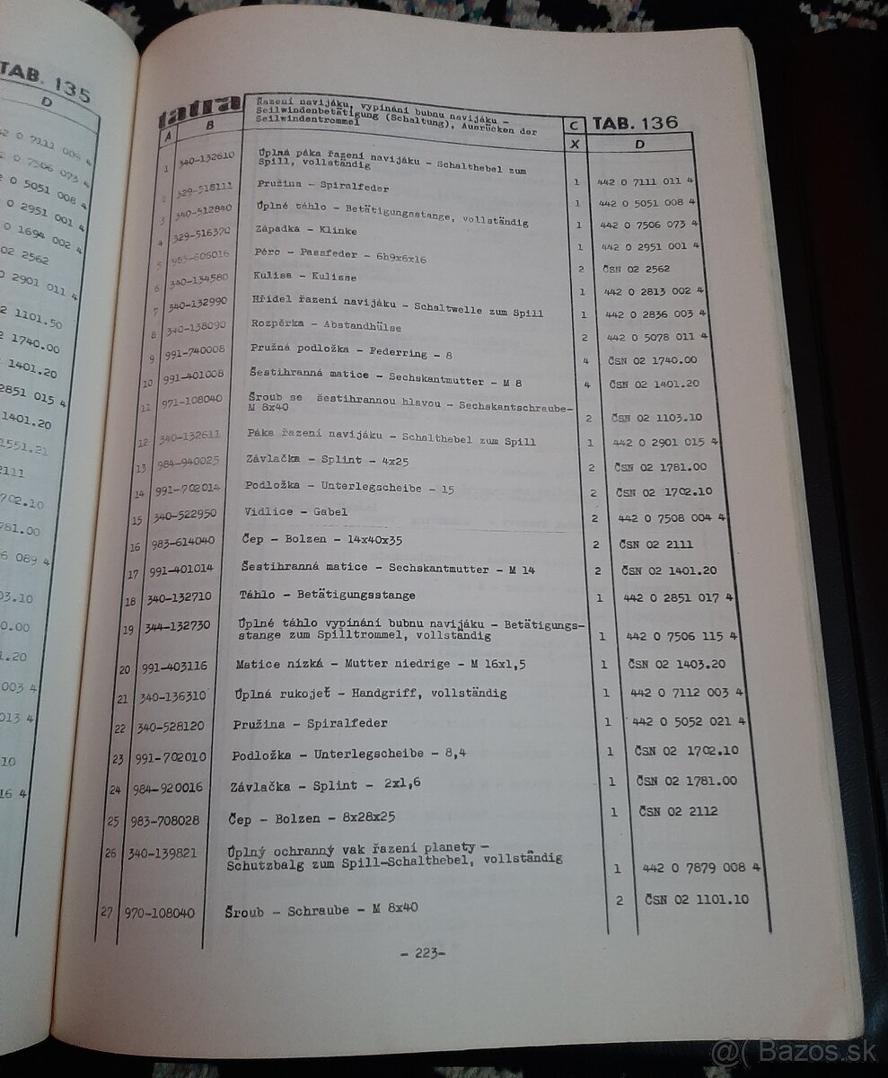Katalóg Náhradných Dielov Tahaču Tatra 813 6x6 - 10
