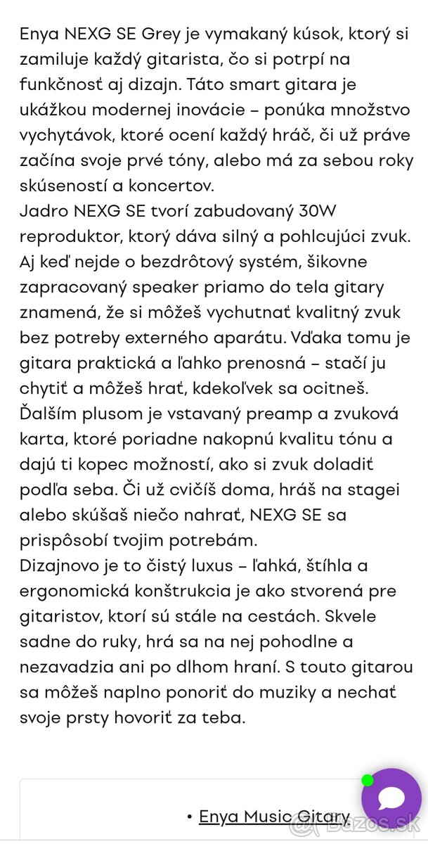 Elektroakustická gitara Enya Music NECG SE - 10