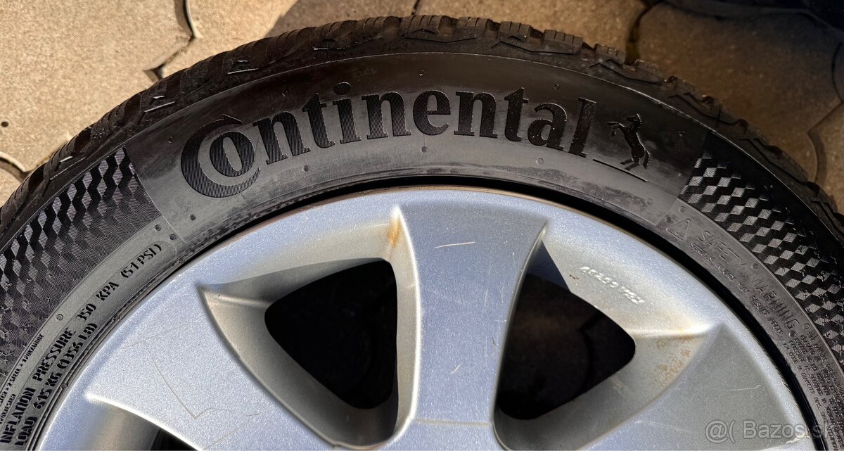 Disky BMW BBS Originál 205/55r16 zimné pneu Continental - 10