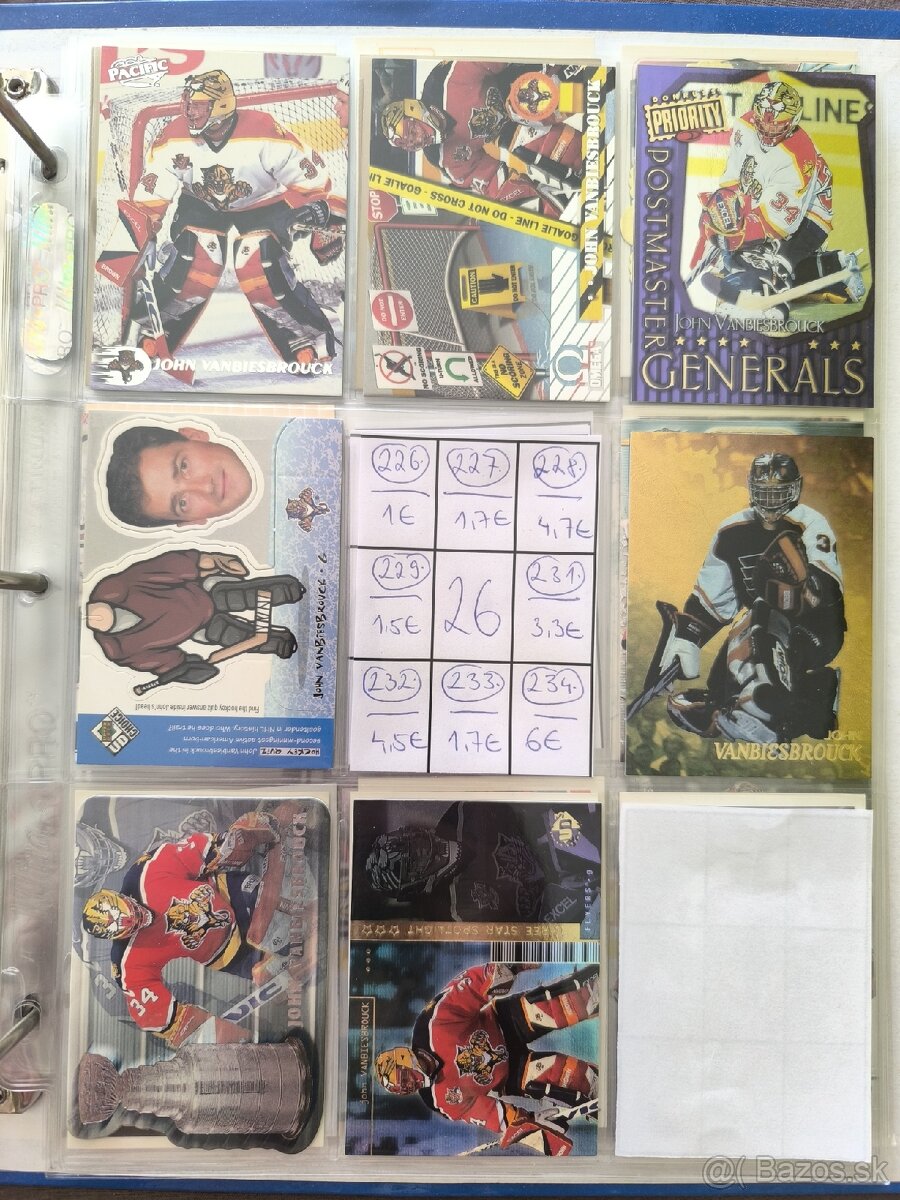Hokejové kartičky - John Vanbiesbrouck 2 - 10