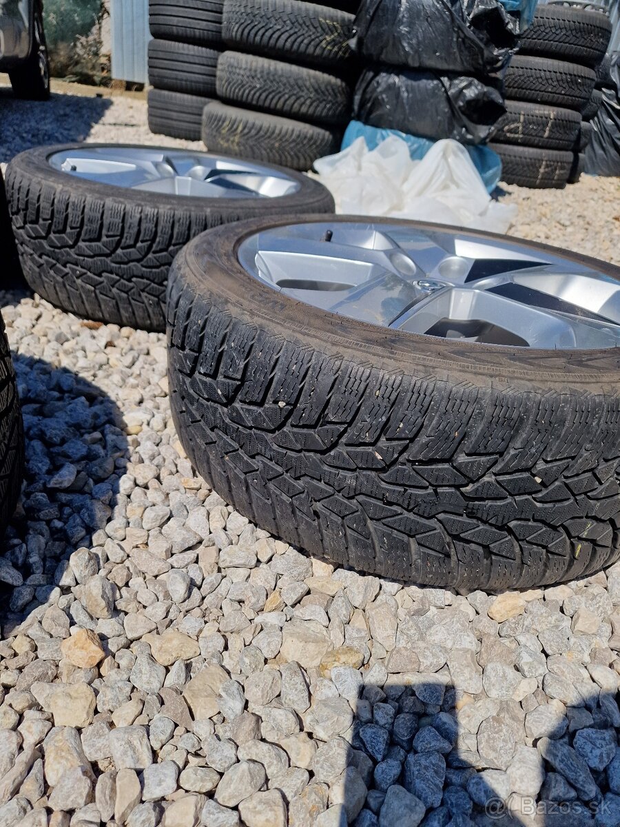 5x112 R17 orig. ŠKODA + 225/45 R17 zimné (Nokian) - 10