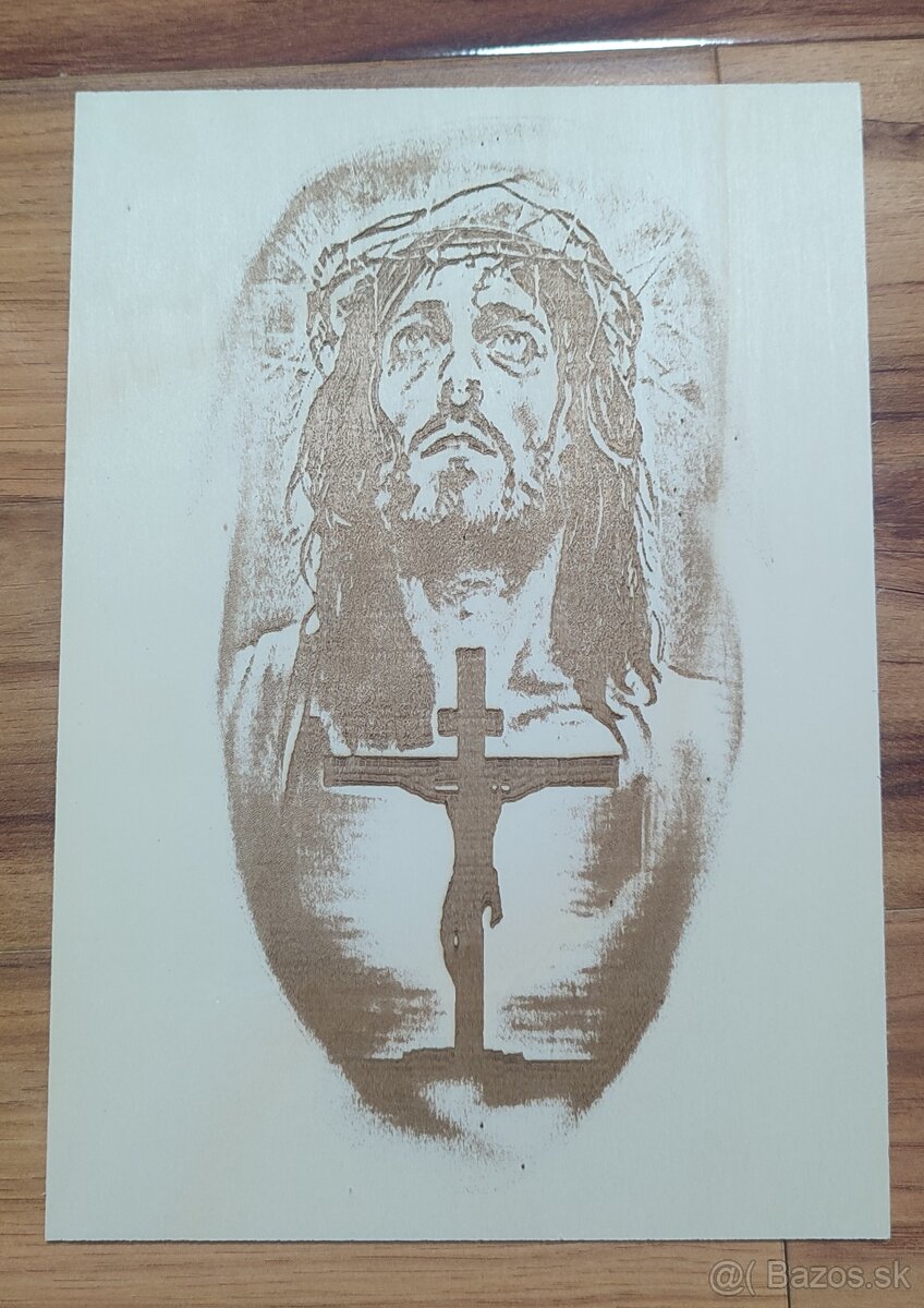 Laserom gravírovaný portrét, preglejka formátu A4 (2) - 10