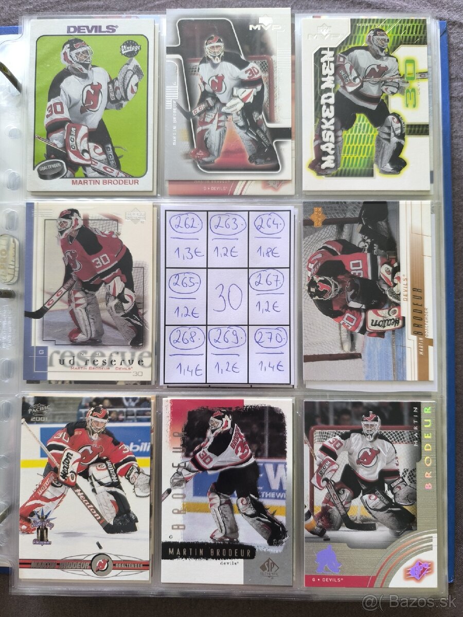 Hokejové kartičky - Martin Brodeur 2 - 10