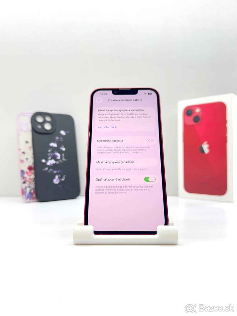 iPhone 13 RED 128GB 100% NOVÁ BATÉRIA+PRÍSLUŠENSTVO - 10