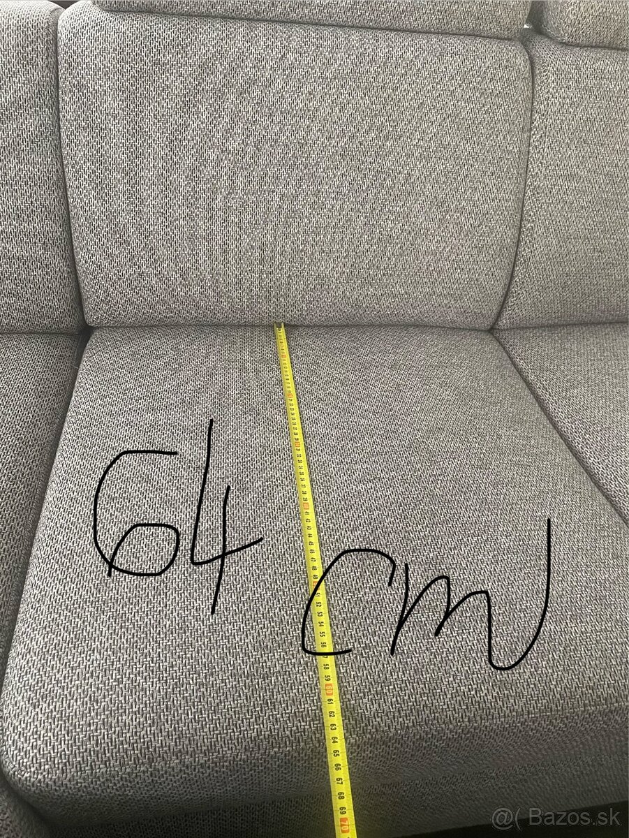 Rozkladací gauč sivý - 10