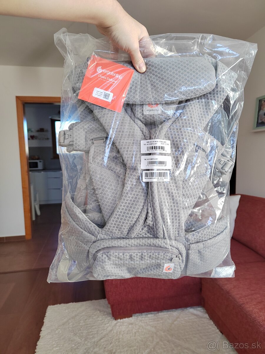 Nosič ERGOBABY - OMNI DELUXE Mesh - Pearl Grey - NOVÝ - 10