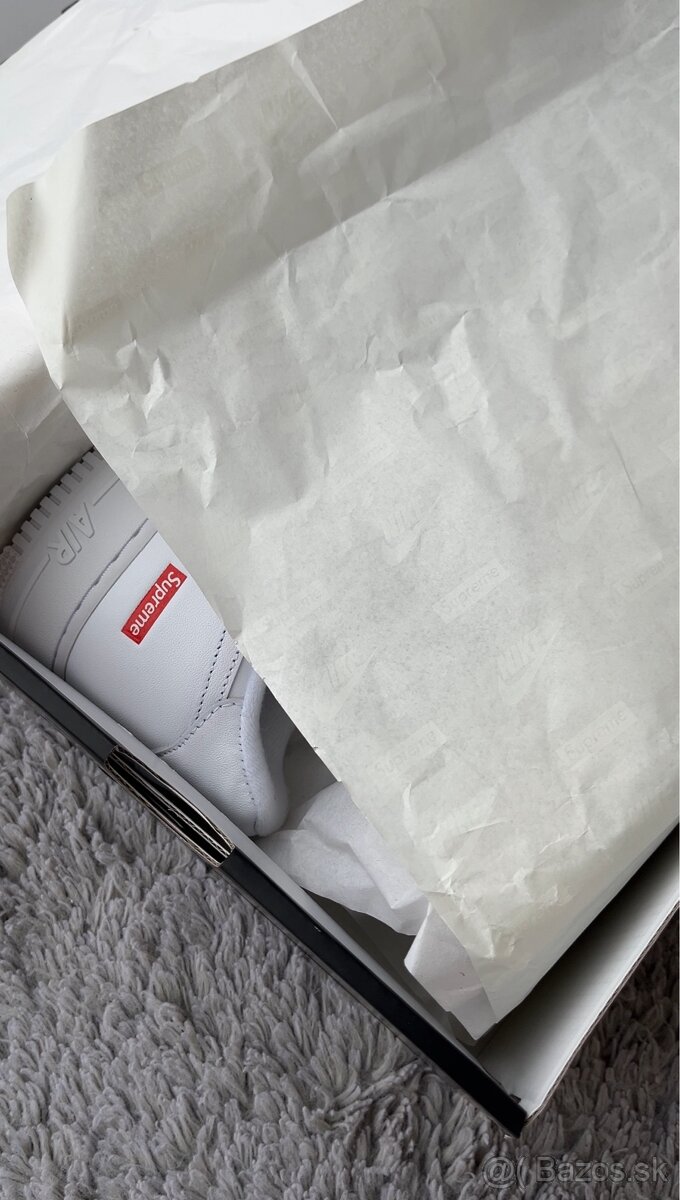 Nike Air Force 1 Low Supreme White - 10