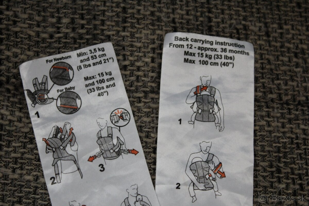 Babybjorn nosič 3,5-15kg - klokanka - 10