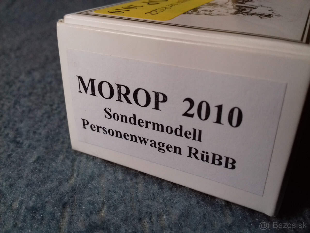 Vláčiky - úzkorozchodný osobný vozeň H0e - 10