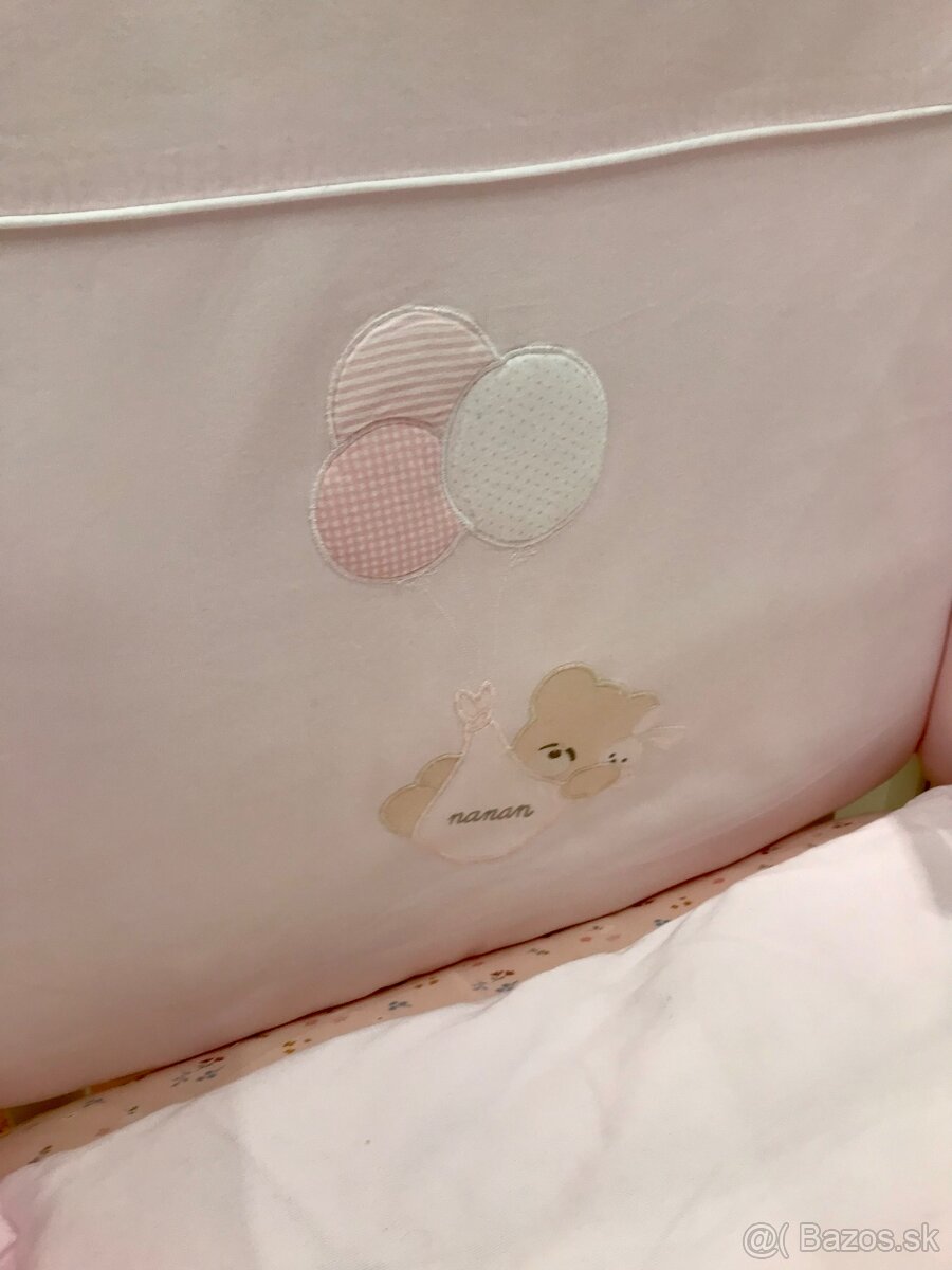 Detská postielka Nanan Puccio ružová - 10