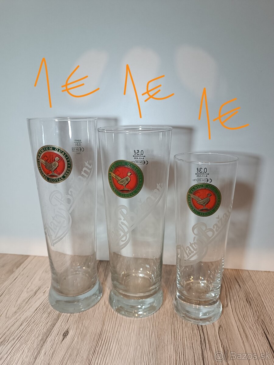 Slovenské pivové poháre 4 - 10