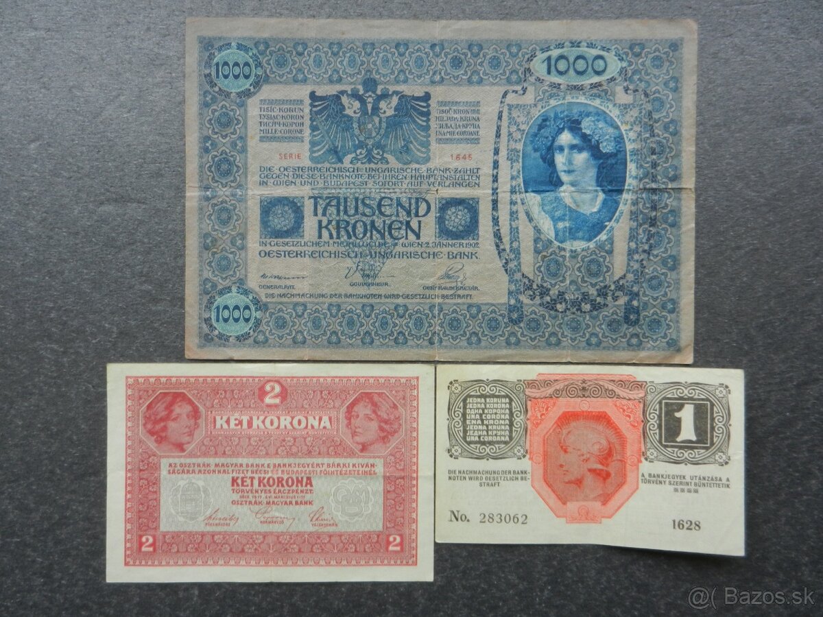 Bankovky staré RU a staré Rakúsko - 10