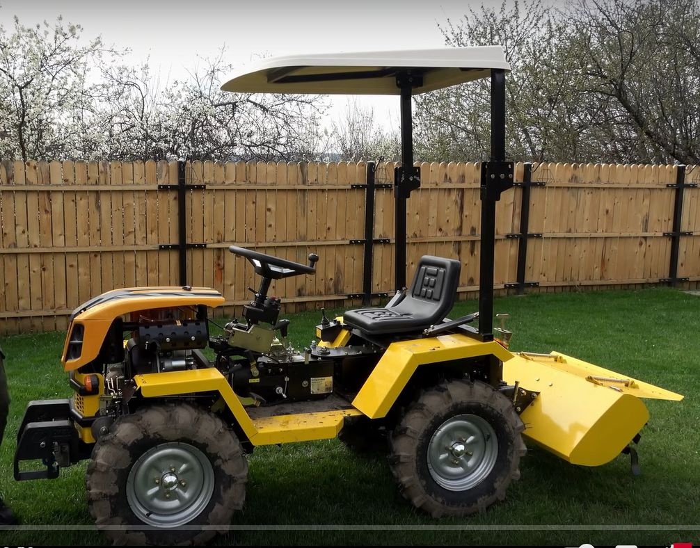 Minitraktor GARDEN T18 4x4,18HP benzín+ hydraulika + doprava - 10