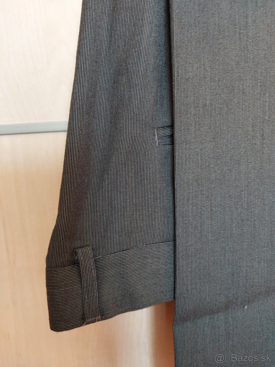 Pánsky oblek Antracit prúžok - 10