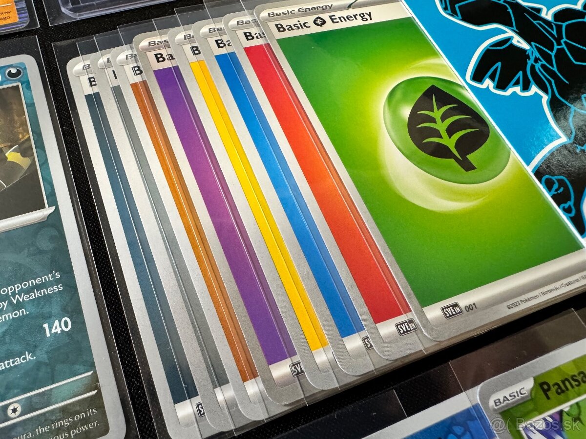 Pokemón MEGA balík (H): 100ks kariet v obaloch s EX + darček - 10