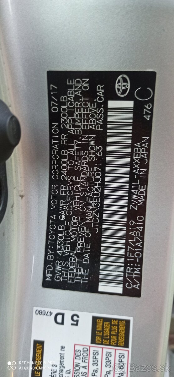 Toyota Prius V 2017 hybrid +LPG - 10