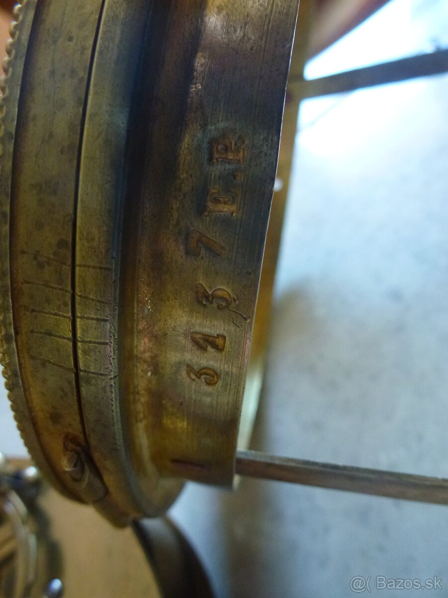 Francúzske bronzové krbové hodiny Vincenti & Cie 1860 - 10