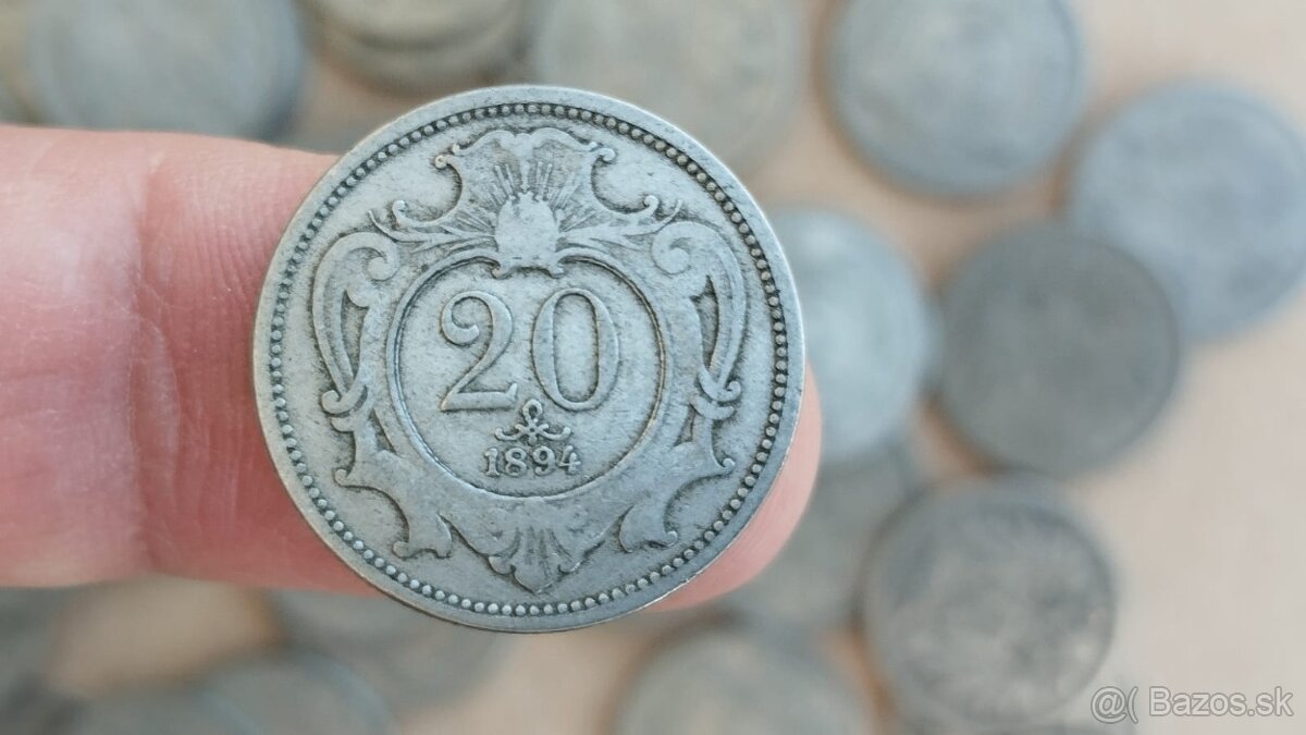 51 helleru 20 RU, rakousko uhersko mince + mince 20hal. - 10