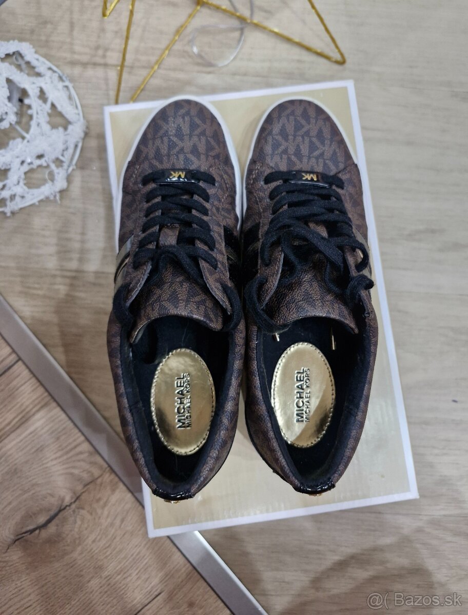 NOVE Michael Kors cierne,hnede,kremove,zlate tenisky 36-39 - 10