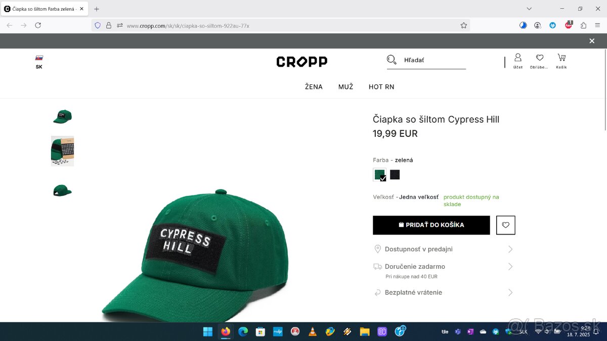 Šiltovka 2Pac, Cypress Hill, Jurský Park, Rick and Morty - 10