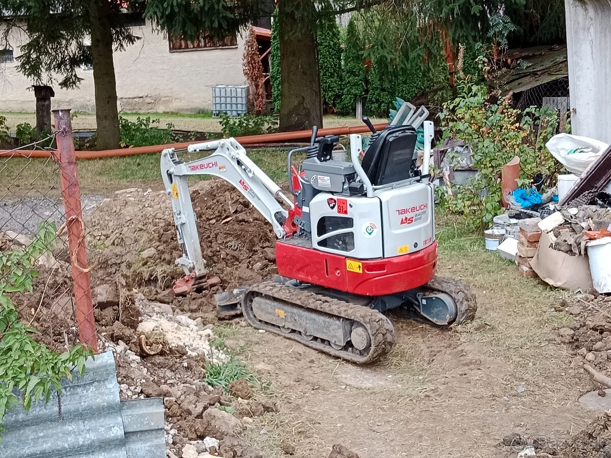 ☎️Zemné, výkopové a búracie práce 2xminibager☎️ MT - 10