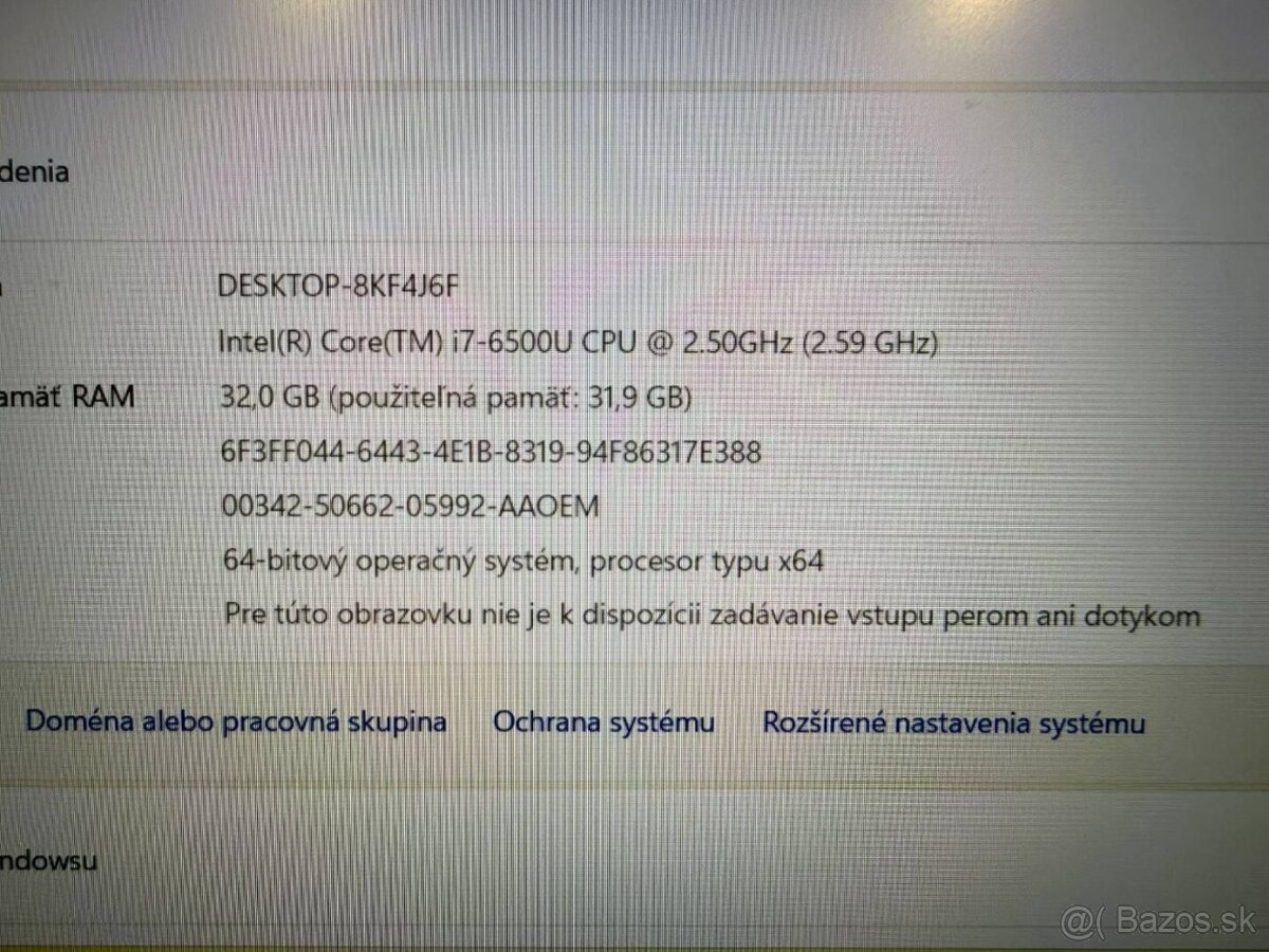 Notebook HP ZBook i7-6500U / 32GB RAM / 1TB SSD - 10